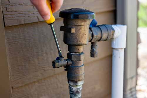 Backflow adjustment