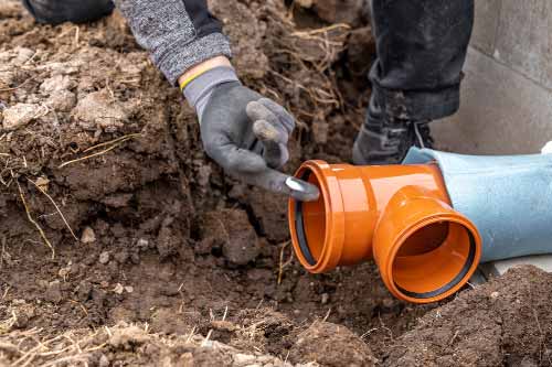 Orange splitter of pipe